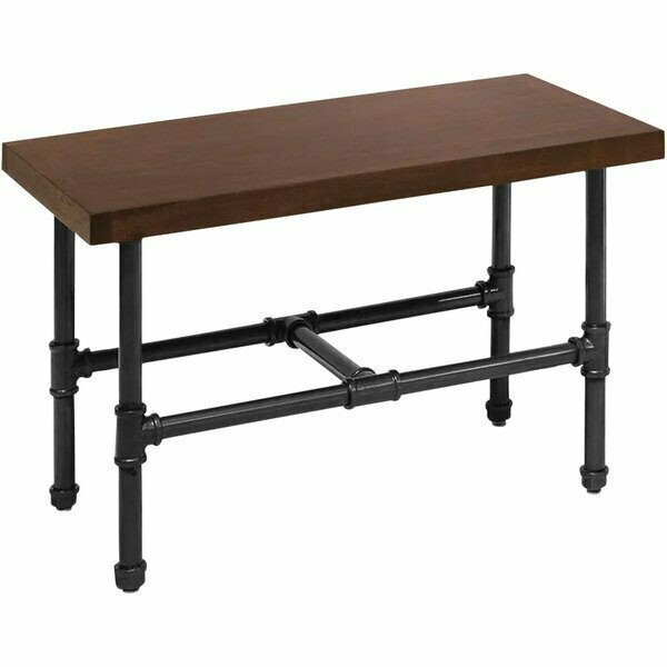 Econoco 28'' x 16'' x 18'' Industrial-Style Display Table with Dark Brown Top 317PSDTSET